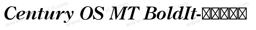 Century OS MT BoldIt字体转换